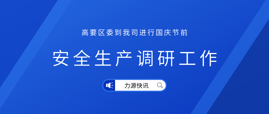 高要區(qū)區(qū)委領導到我司進行節(jié)前安全生產調研工作